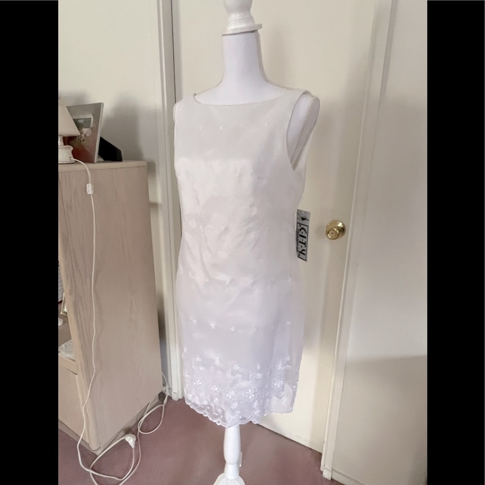 White lace summer dress